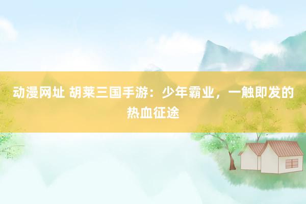 动漫网址 胡莱三国手游：少年霸业，一触即发的热血征途