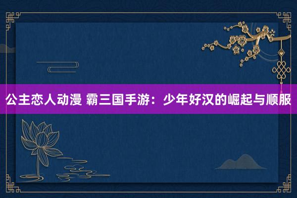 公主恋人动漫 霸三国手游:少年好汉的崛起与顺服