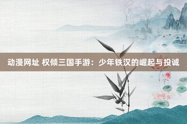 动漫网址 权倾三国手游：少年铁汉的崛起与投诚