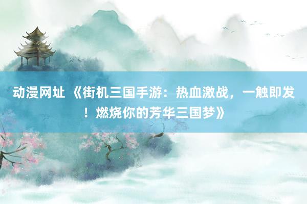 动漫网址 《街机三国手游：热血激战，一触即发！燃烧你的芳华三国梦》