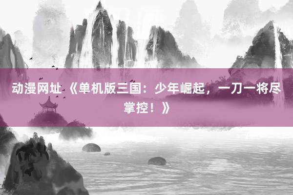 动漫网址 《单机版三国:少年崛起,一刀一将尽掌控!》
